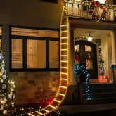 Salcar 3 m LED Leiter Lichterkette Außen, Warmweiß Weihnachtsbeleuchtung mit 8 Modi, Timer & Speicher, Wasserdicht Deko für Garten, Balkon, Tür & Treppe